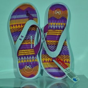 New Under Armor Marbella Tropic Flipflops sz 7